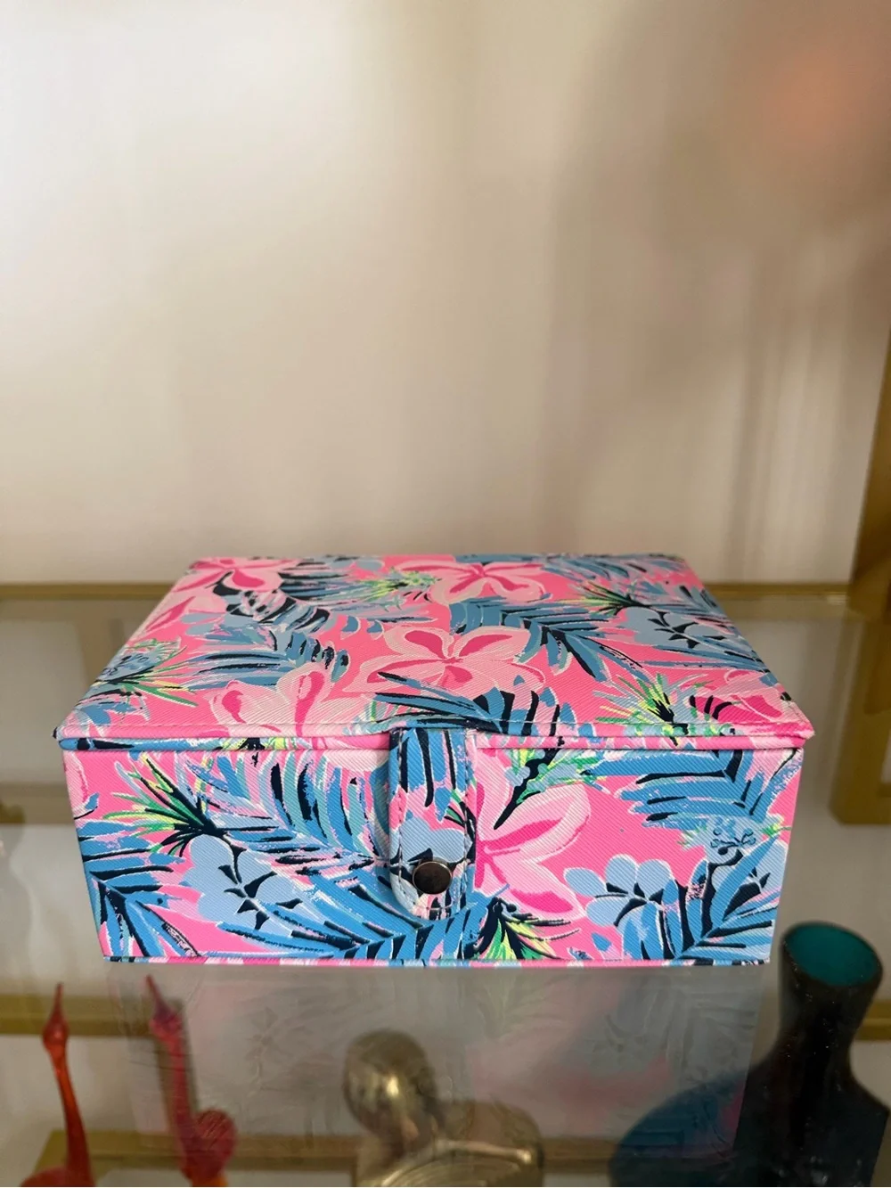 Lilly Pulitzer Cockatoo Pretty in Pink Jewelry Box